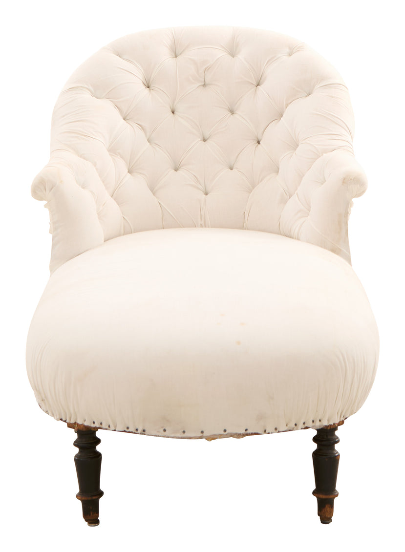 Antique Unupholstered Chaise Lounge