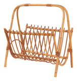 Vintage Rattan Magazine Rack