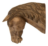 Antique Carved Wood Horse Head