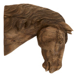 Antique Carved Wood Horse Head
