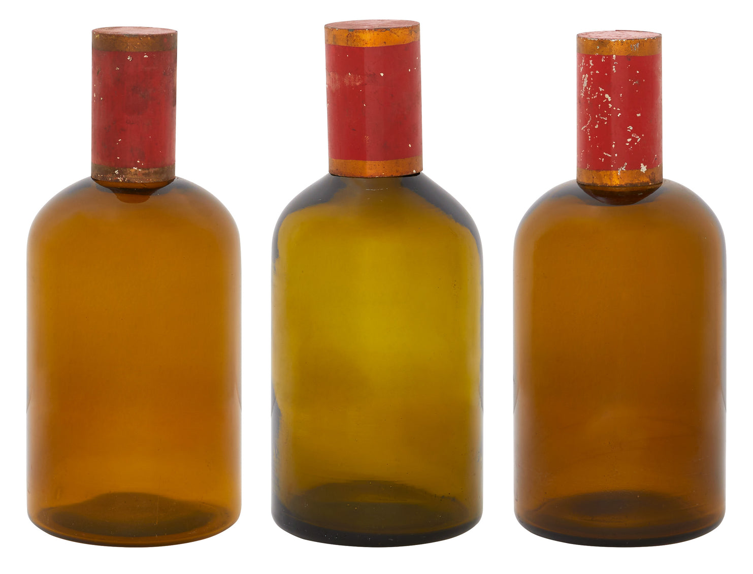 Antique Amber Apothecary Bottle