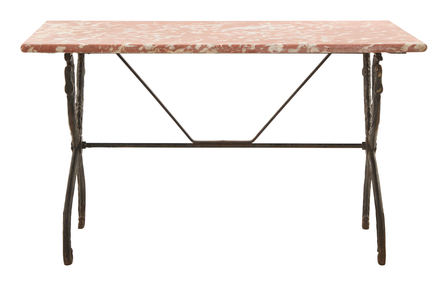 Antique Marble Top Bistro Table