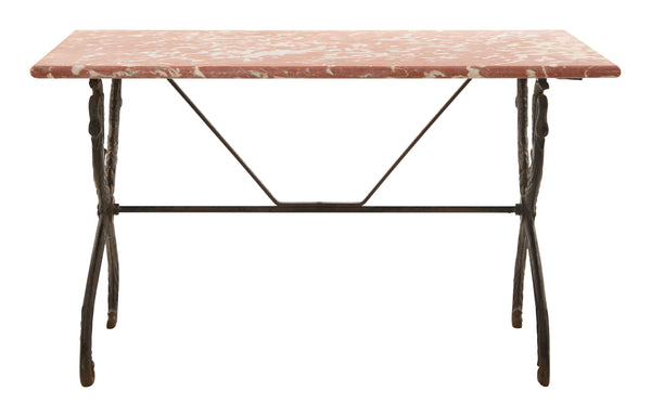 Antique Marble Top Bistro Table