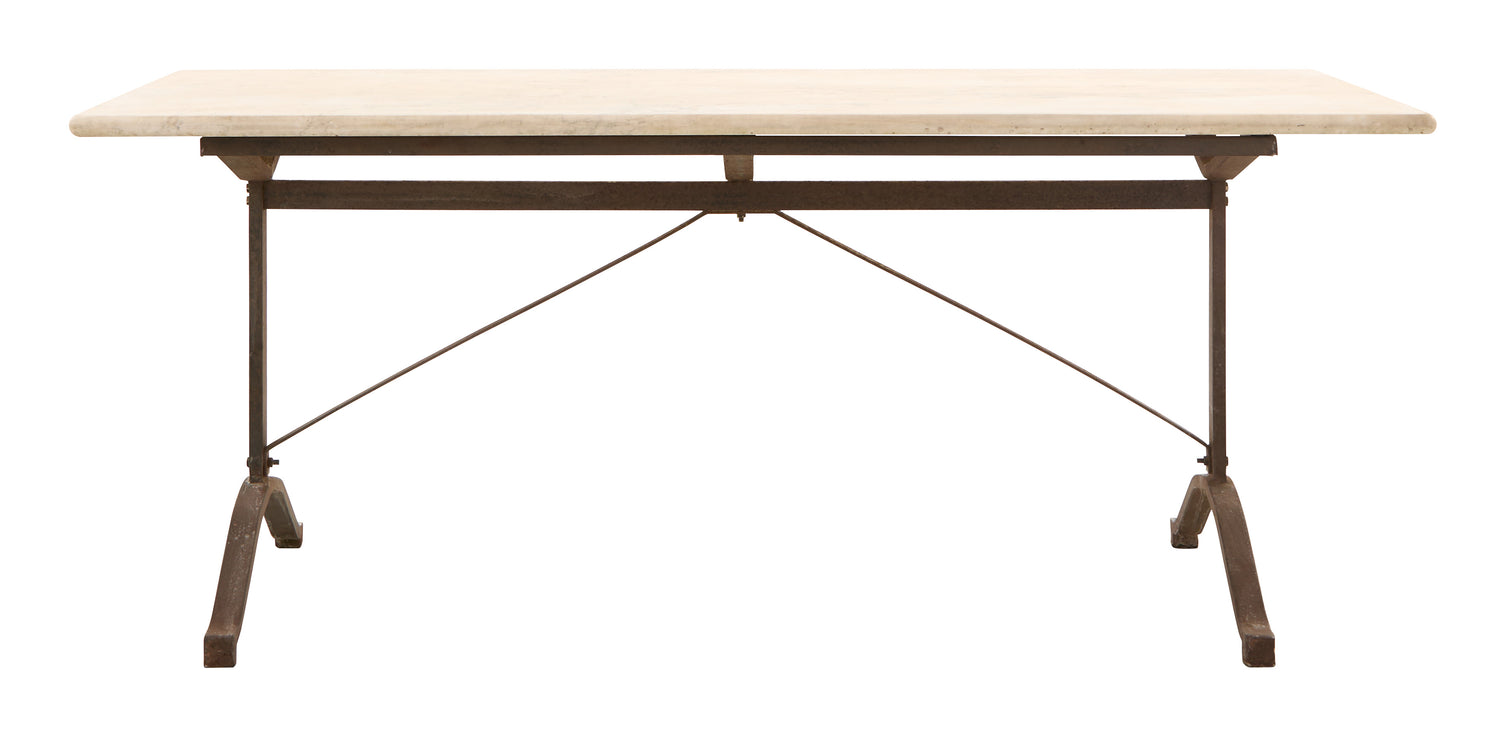 Antique Marble Top Bistro Table