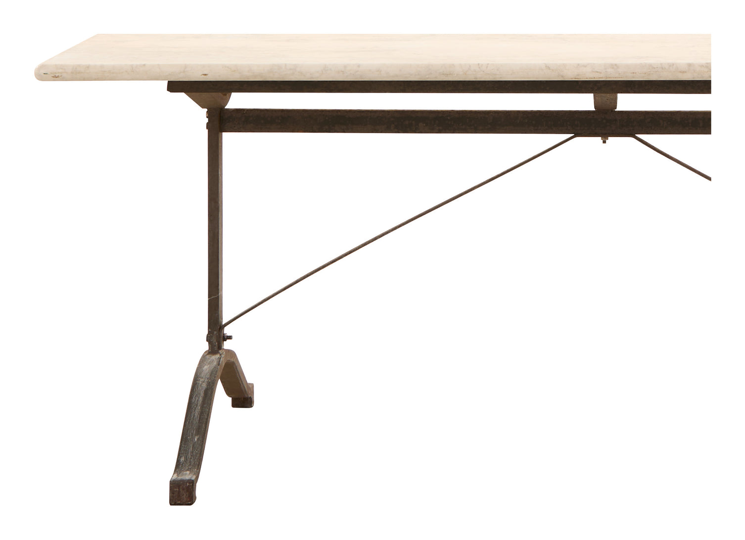 Antique Marble Top Bistro Table