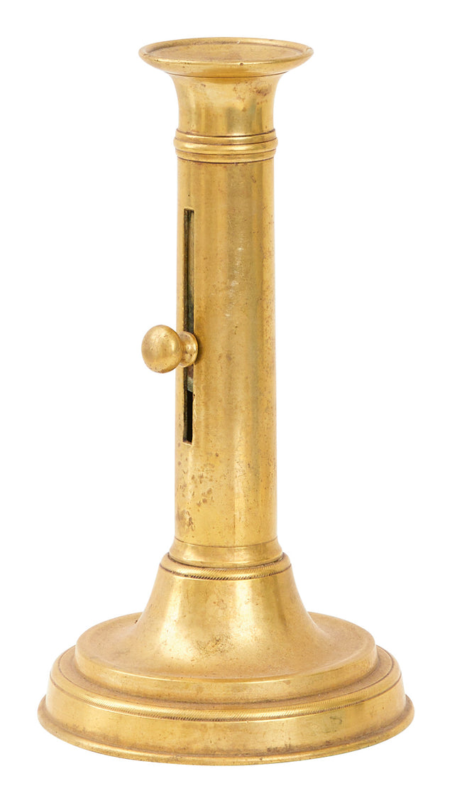 Antique Brass Napoleon Candlestick