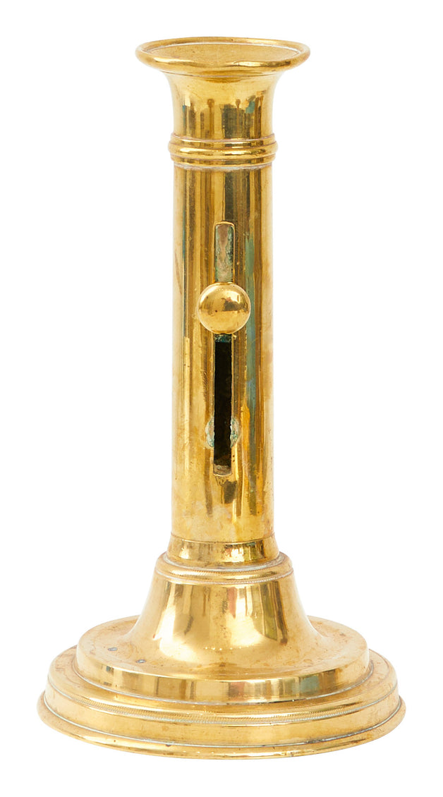 Antique Brass Napoleon Candlestick