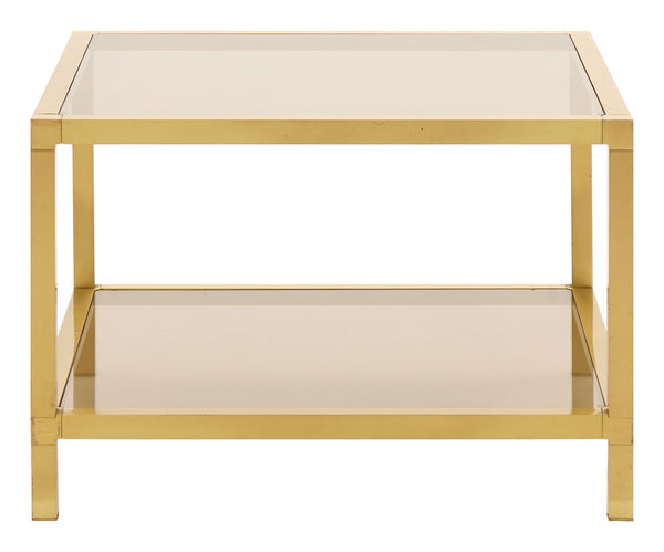 Vintage Square Brass Coffee Table