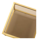 Vintage Square Brass Coffee Table