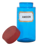 Antique Blue Apothecary Bottle - Large