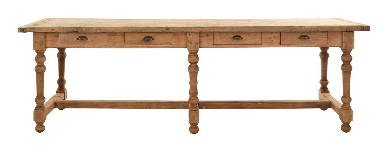 Antique Wood Draper Table