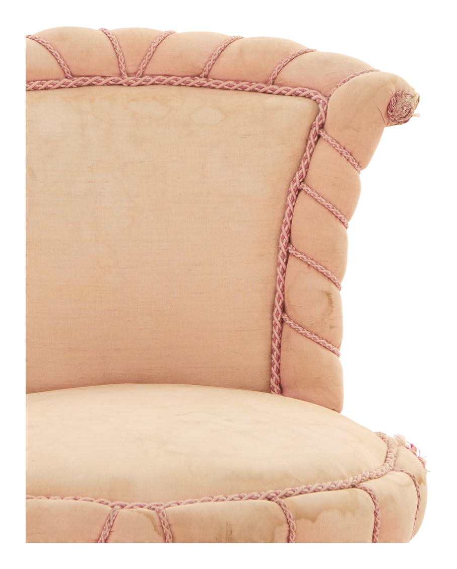 Vintage Round Slipper Chair