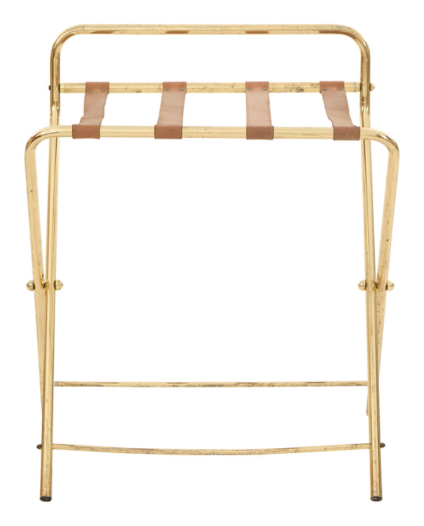 Vintage Brass Luggage Stand