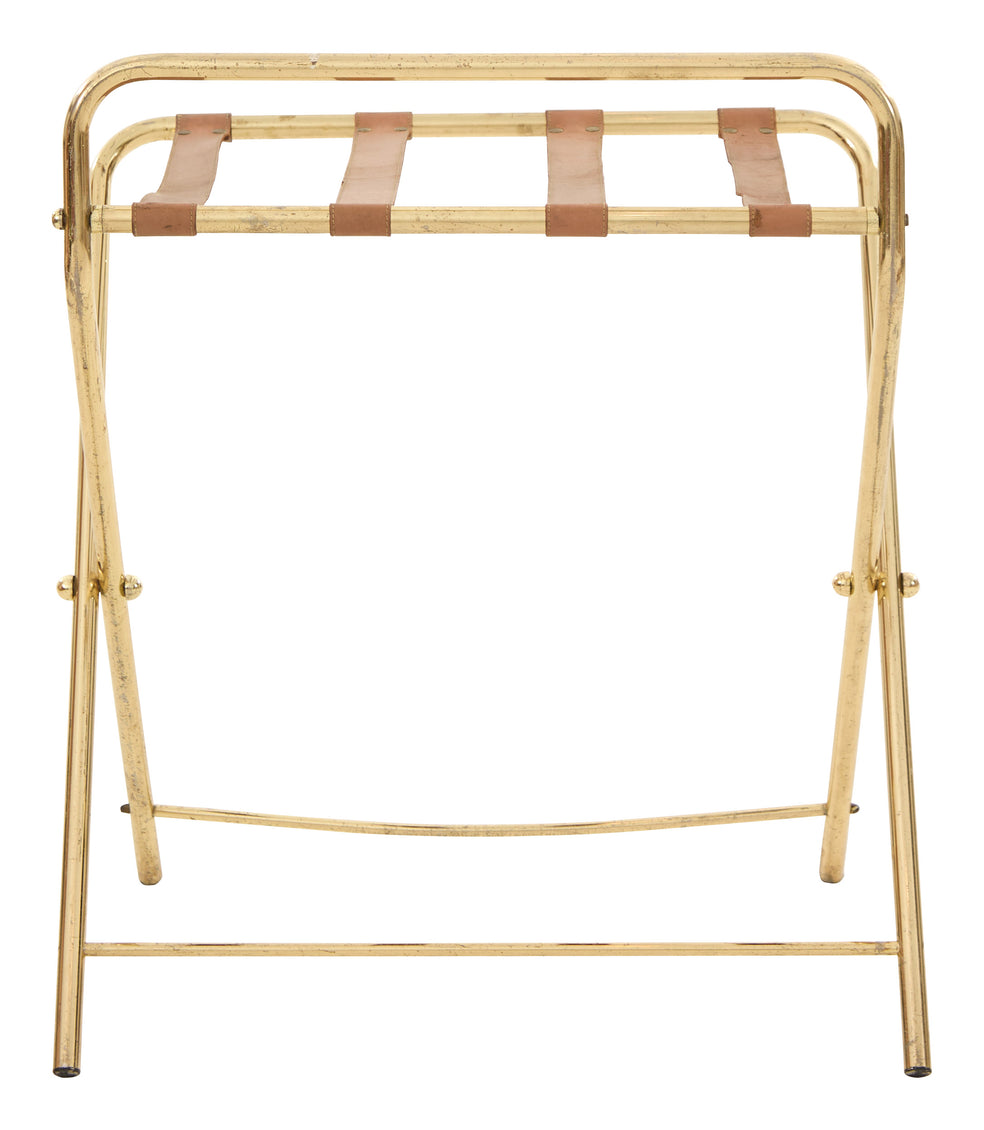 Vintage Brass Luggage Stand