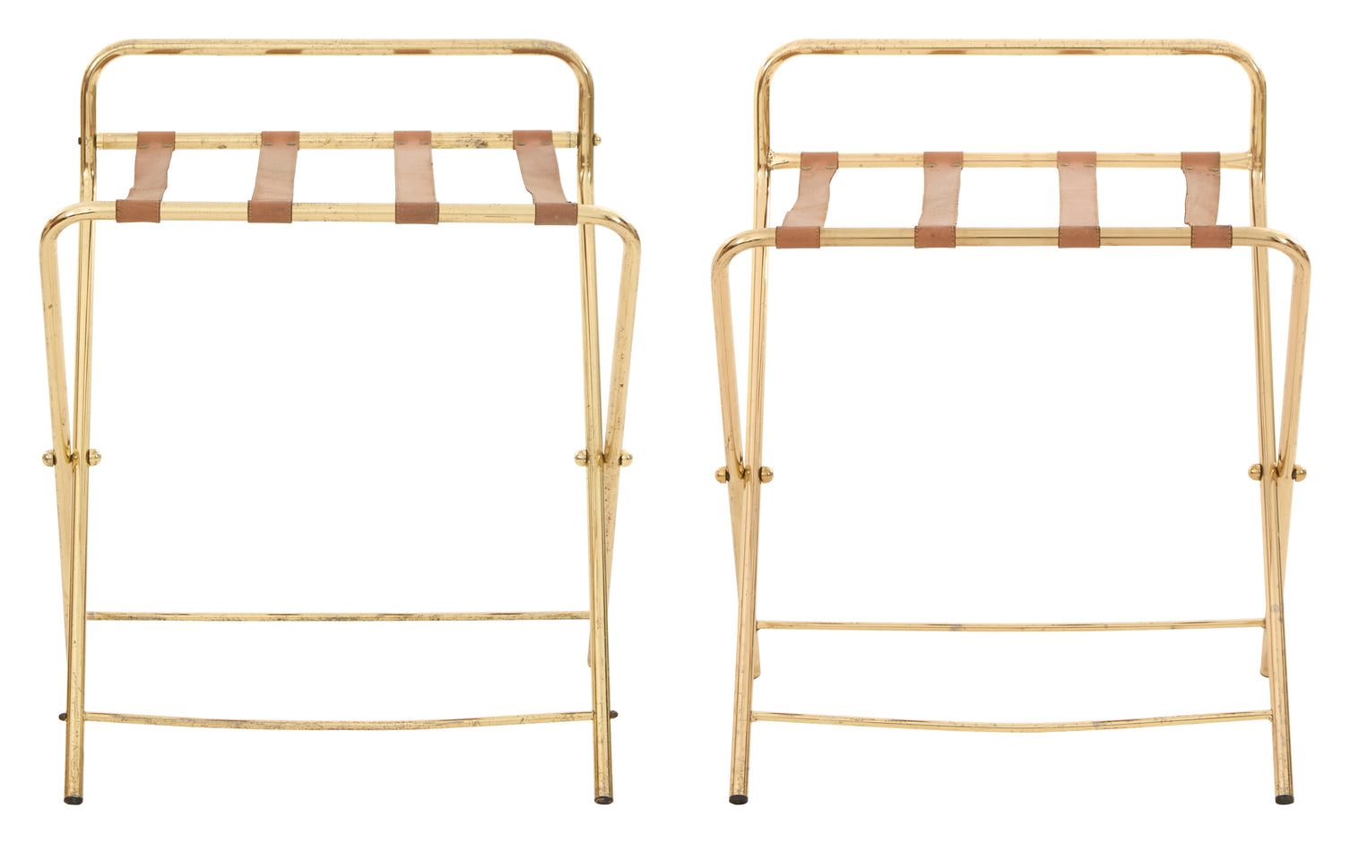 Vintage Brass Luggage Stand