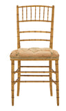 Vintage Gilt Faux Bamboo Chiavari Chair