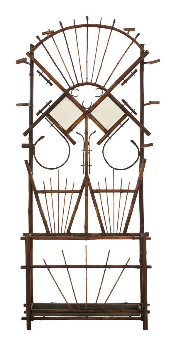 Antique Bamboo Hall Tree