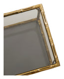 Vintage Brass Faux Bamboo Side Table