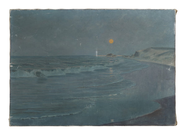 Vintage Oil Seascape Painting