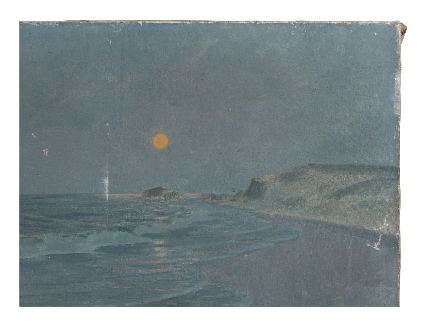 Vintage Oil Seascape Painting