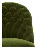Vintage Green Mohair Slipper Chair