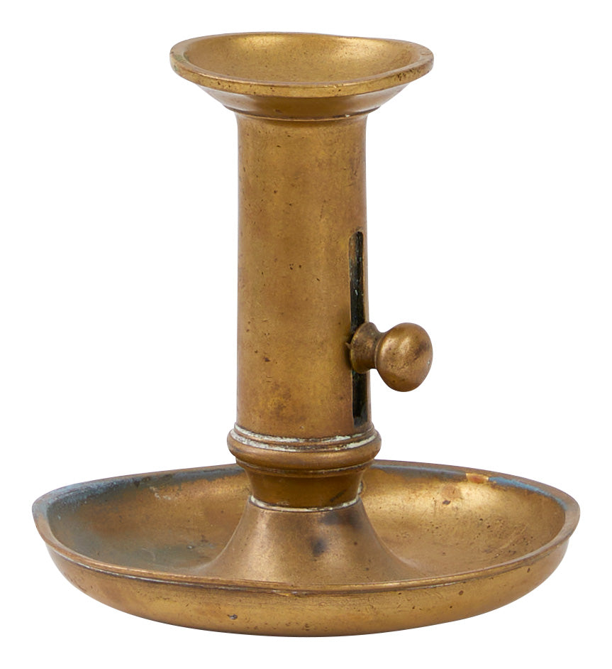 Antique Brass Napoleon Candlestick