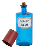 Antique Blue Apothecary Bottle - Small