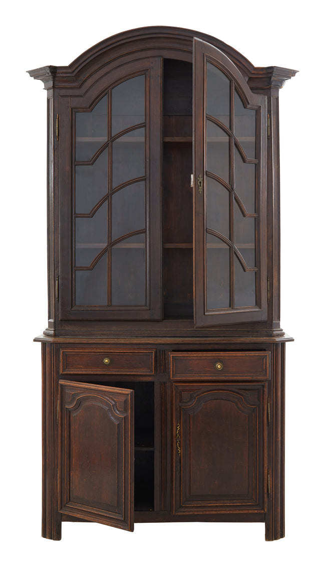 Antique Wood Breakfront