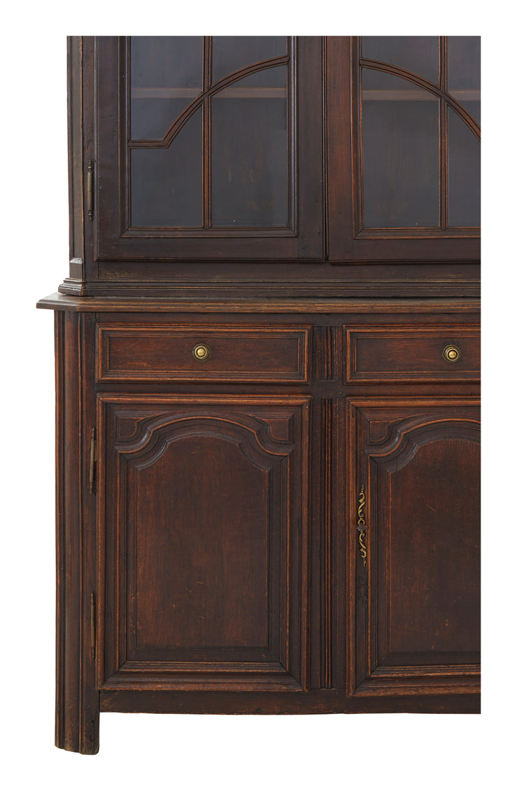 Antique Wood Breakfront