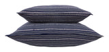 Navy and Off White Stripe Pillows