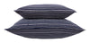 Navy and Off White Stripe Pillows