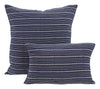 Navy and Off White Stripe Pillows