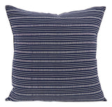 Navy and Off White Stripe Pillows