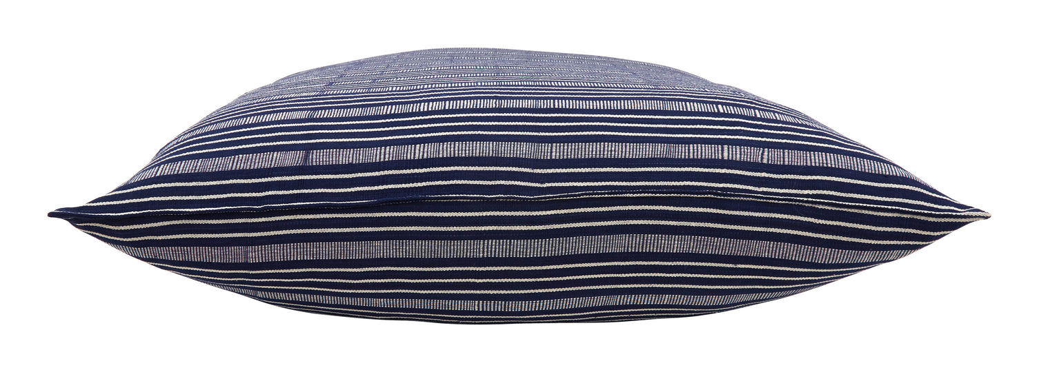 Navy and Off White Stripe Pillows