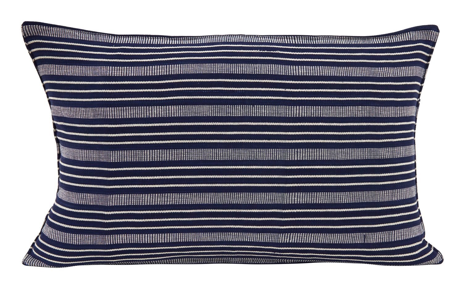 Navy and Off White Stripe Pillows
