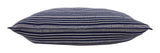 Navy and Off White Stripe Pillows