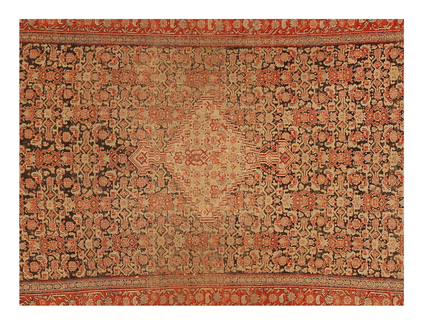 Vintage Senneh Rug - 4'9" x 3'3"