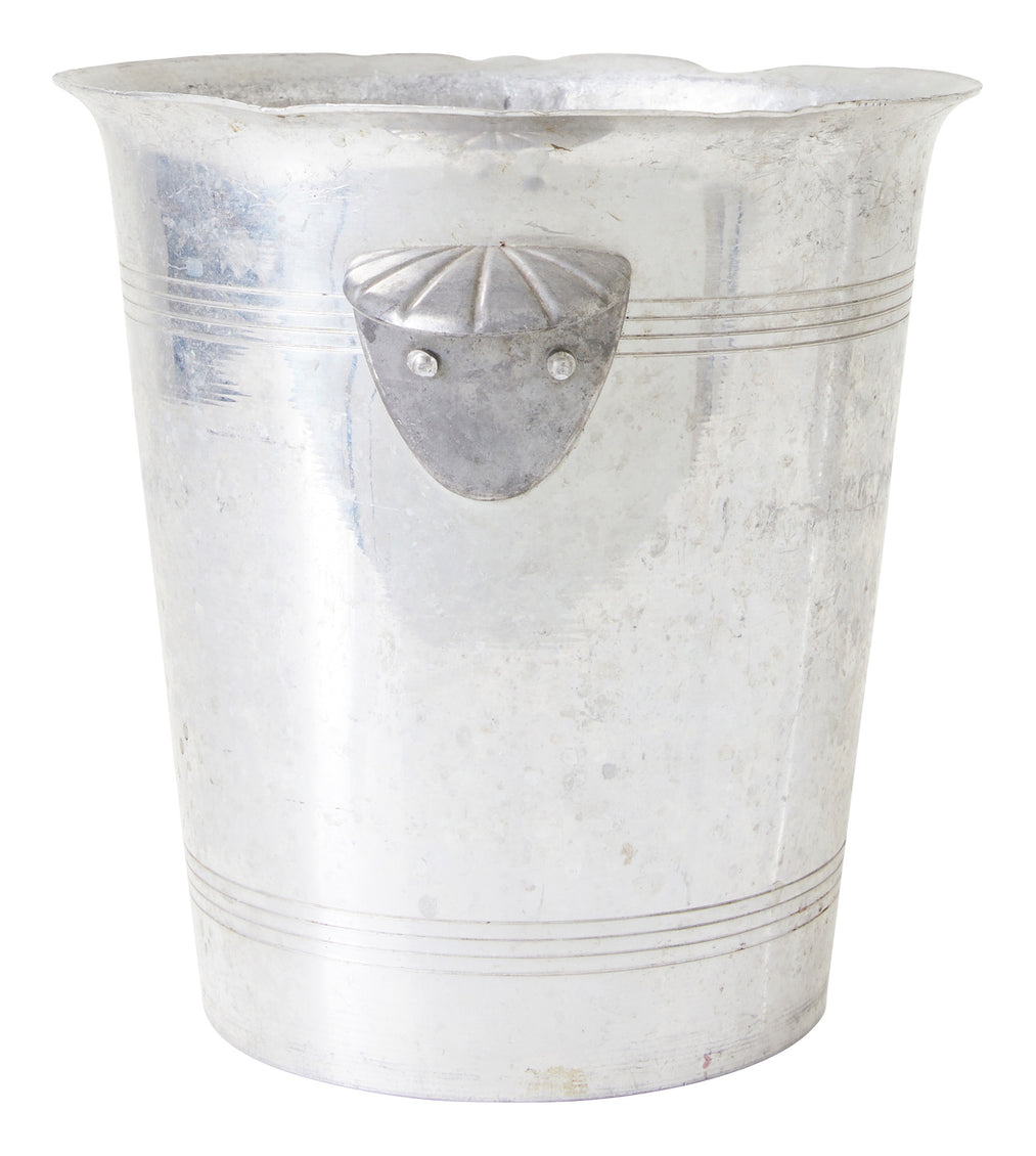 Vintage French Metal Ice Bucket