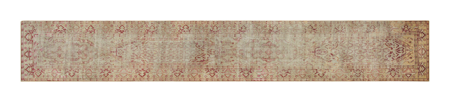 Vintage Oushak Rug - 22'6" x 3'3"