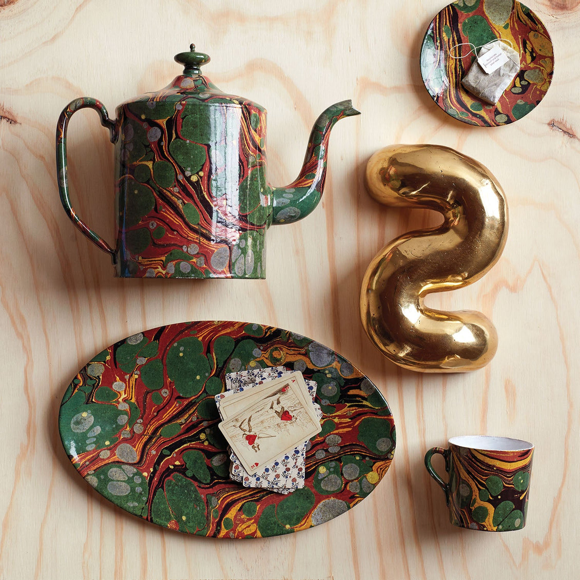 Astier de Villatte Marbled Platter