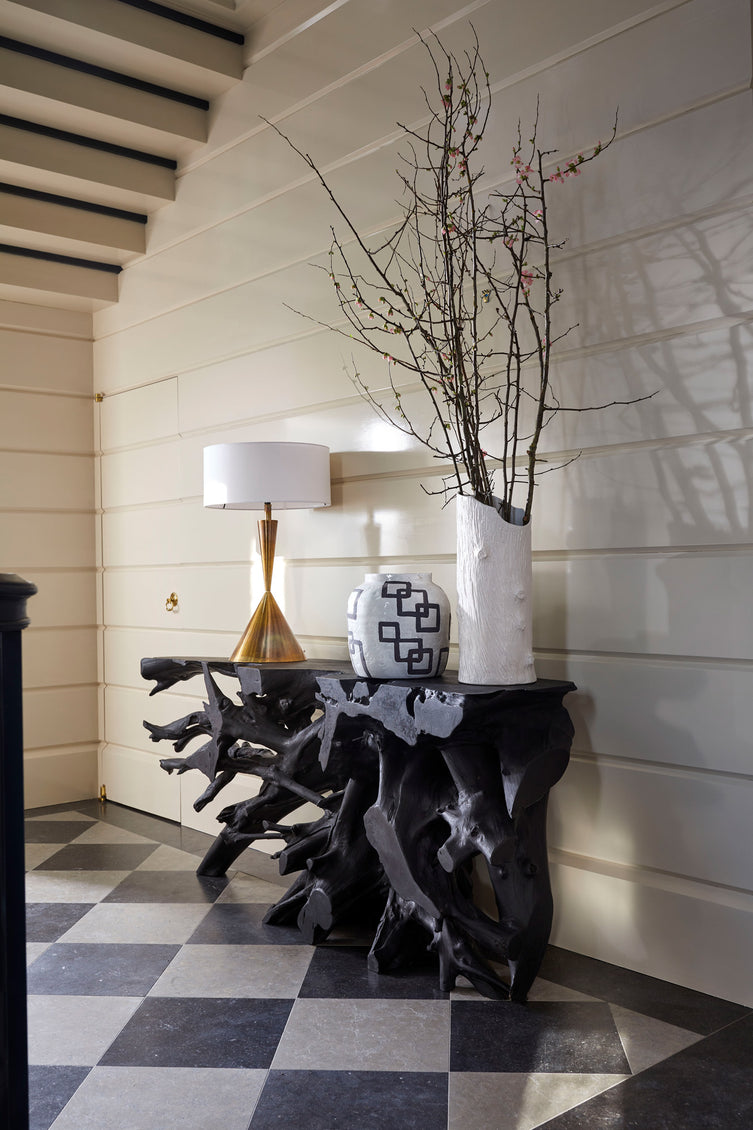 Large Matte Black Root Console