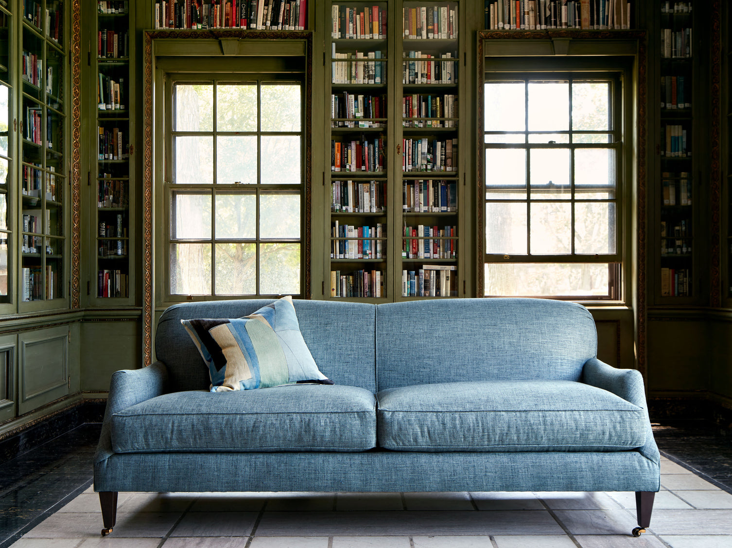 Piece Blue Pillow